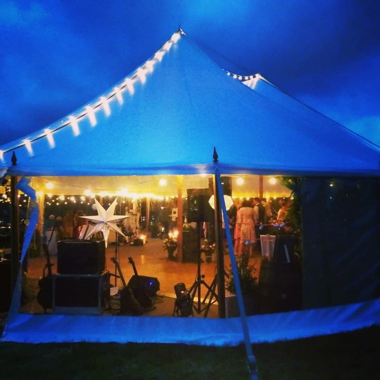 Wedding Band In A Marquee